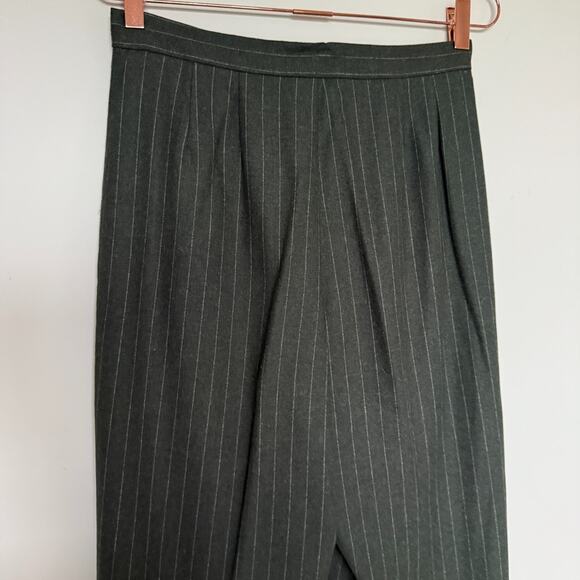 Saks Fifth Avenue Folio Women Blazer Set 6 Wool Two Piece Stripe Corpcore Office - Picture 9 of 10